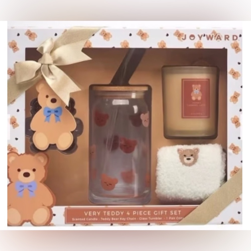 NEW| Very Teddy 4 Piece Gift Set - Cream and Brown